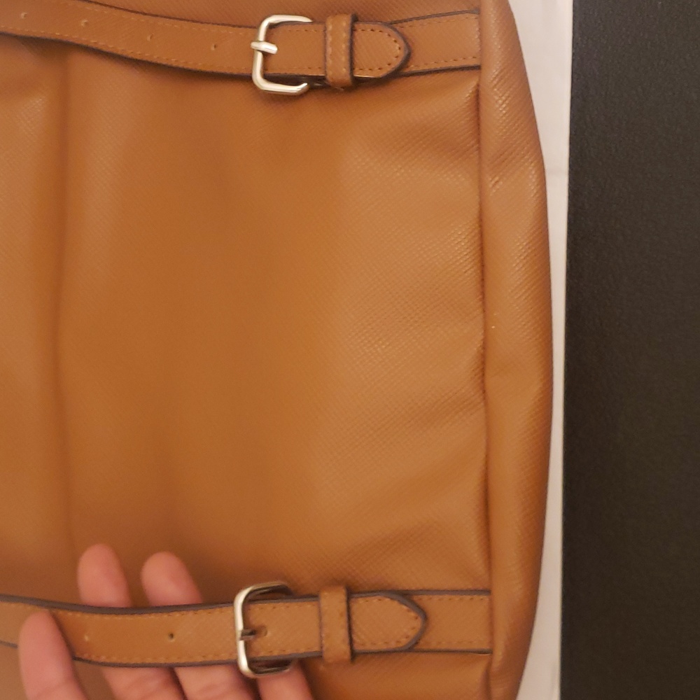 Jones New York Signature Tan Backpack Silver Hardware - Picture 5 of 14